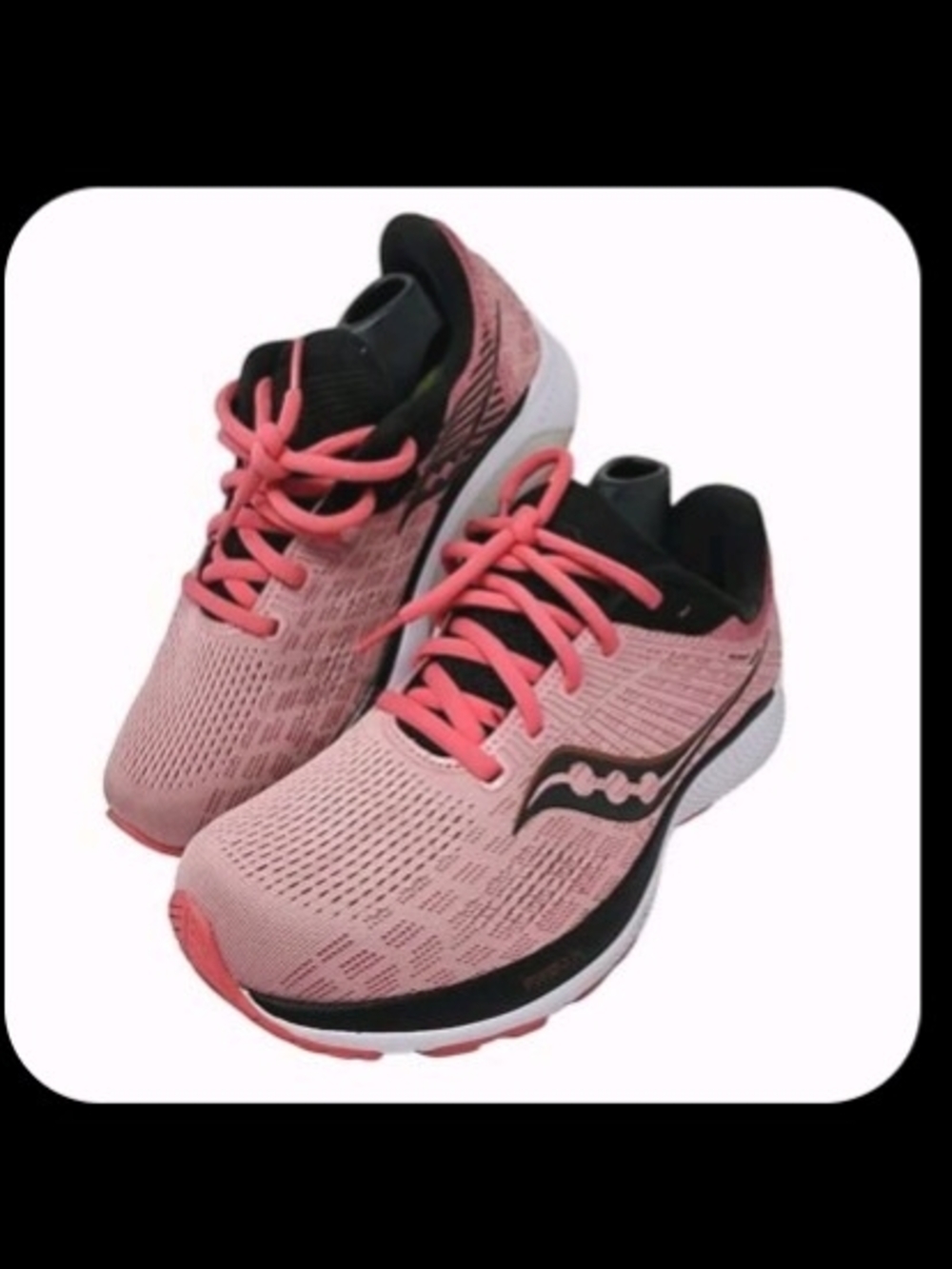 Saucony Guide 14 Women's Running Shoes in Pink & Black NO INSOLES